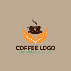 coffee shop and coffee beans store logo