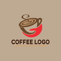 coffee shop and coffee beans store logo