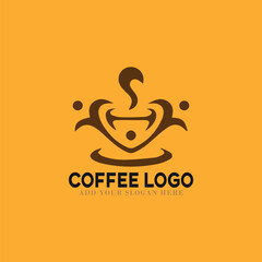coffee shop and coffee beans store logo