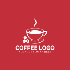 coffee shop and coffee beans store logo