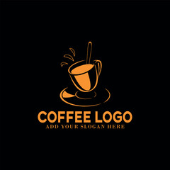 coffee shop and coffee beans store logo