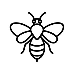 Fototapeta premium Bee Animal outline Icons