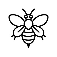 Fototapeta premium Bee Animal outline Icons
