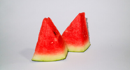 watermelon slice isolated on white background