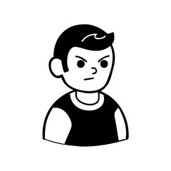 character outline icon, character outline silhouette vector illustration-simple silhouette illustration of character outline, perfect for character outline logos and icons