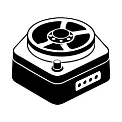 centrifuge icon, centrifuge silhouette vector illustration-simple silhouette illustration of centrifuge, perfect for centrifuge logos and icons