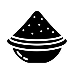 color powder holi icon, color powder holi silhouette vector illustration-simple silhouette illustration of color powder holi, perfect for color powder holi logos and icons