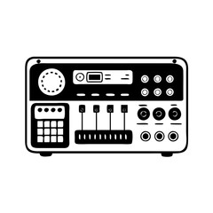 control panel icon, control panel silhouette vector illustration-simple silhouette illustration of control panel, perfect for control panel logos and icons