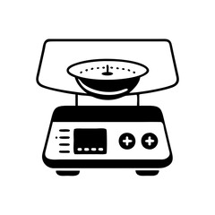 Fototapeta premium digital scale icon, digital scale silhouette vector illustration-simple silhouette illustration of digital scale, perfect for digital scale logos and icons