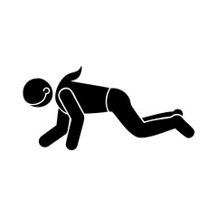 exercise icon, exercise silhouette vector illustration-simple silhouette illustration of exercise, perfect for exercise logos and icons