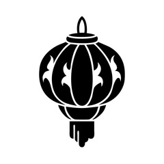 lantern icon, lantern silhouette vector illustration-simple silhouette illustration of lantern, perfect for lantern logos and icons