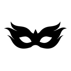 masquerade mask icon, masquerade mask silhouette vector illustration-simple silhouette illustration of masquerade mask, perfect for masquerade mask logos and icons