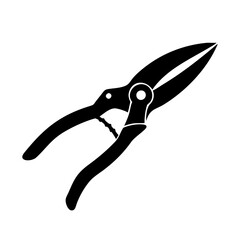 pruning shears icon, pruning shears silhouette vector illustration-simple silhouette illustration of pruning shears, perfect for pruning shears logos and icons
