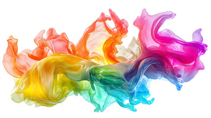Fototapeta premium A digital abstract color flowing 