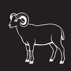 Sheep in vector art sheep illustration outline art