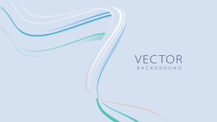 An Elegant Vector Background Featuring Flowing Lines Combined with Soft and Subtle Colors