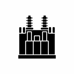 creative details electric substation icon vector illustration	