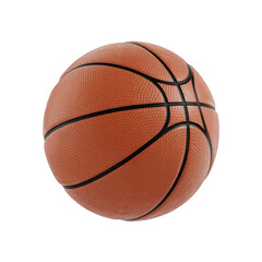 Fototapeta premium A single basketball object isolated over png transparent background 