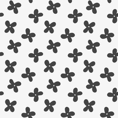 Fototapeta premium Forget me not spring flower seamless pattern. Floral simly print. Vector illustration