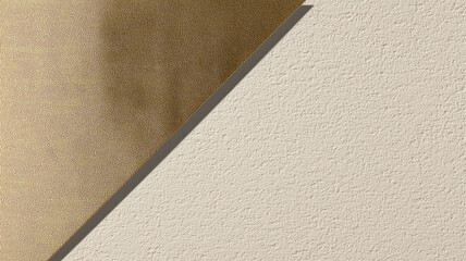 Fototapeta premium Matte cream and sand grain background with brushed metallic gold texture, minimal luxury surface for product packaging or elegant branding