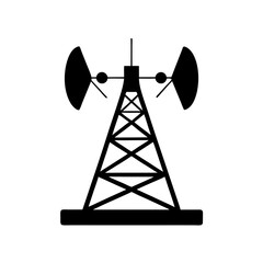creative details transmission tower icon vector illustration
