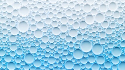 Blue Bubbles Abstract Background.