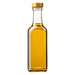 Golden Cooking Oil in Glass Bottle