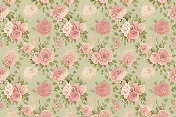 seamless pattern with flowers