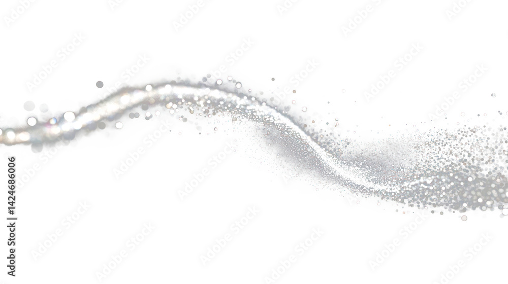 Canvas Prints png sparkling light trail glittering background particles.