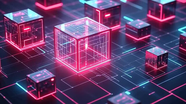 abstract technology background with world map