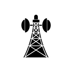 creative details transmission tower icon vector illustration