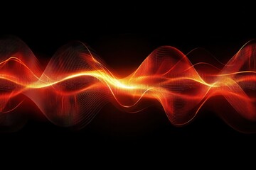 Dynamic abstract backdrop with a radiating electric wave burst.