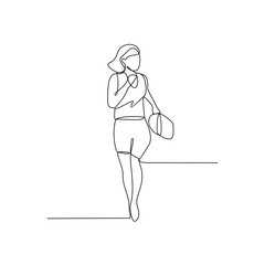 One continuous line drawing of Surfer at the beach vector design illustration. Summer holiday themes design in simple linear continuous style vector concept. Suitable for education design purpose