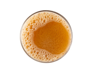 Maca powder drink isolated, dry Peruvian ginseng beverage, powder in water, ground ayak willku tea