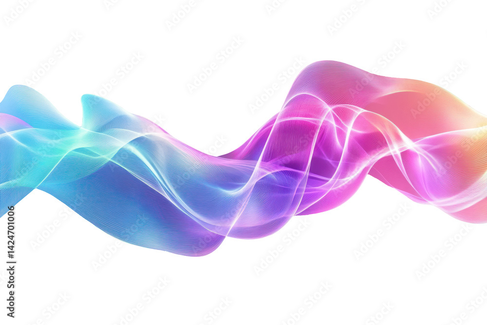 Poster png abstract fluid iridescent holographic curved wave in motion colorful gradient design graphics ab