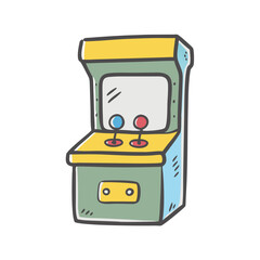 arcade machine icon, arcade machine vector illustration-simple illustration of arcade machine, perfect for arcade machine logos and icons