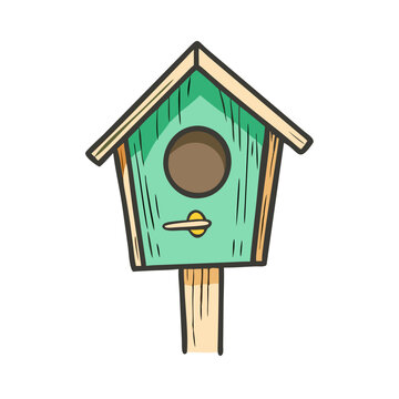 recommend clip art: birdhouse icon, birdhouse vector illustration-simple illustration of birdhouse, perfect for birdhouse logos and icons