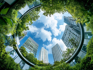 Urban Green Zones: High-Rise Buildings in Circular Natural Enclosure.