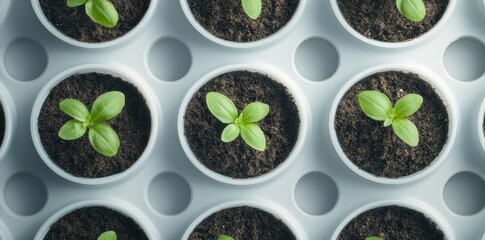Mini-farms in the kitchen enable individuals to sprout seedlings in seedling trays, supporting urban gardening initiatives, sustainable living practices, and educational goals