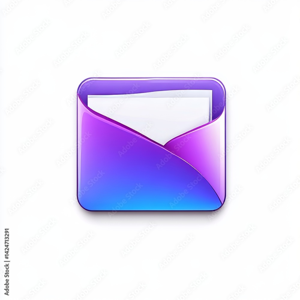 Aufkleber the document icon boasts a modern design and vibrant color scheme, all represented in a digital cont