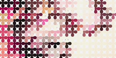Seamless abstract pattern background with a variety of colored circles.
