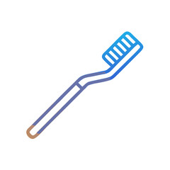 Gradient Toothbrush on Black Background for Oral Hygiene