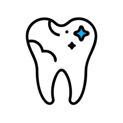 Abstract dark background with a single blue star