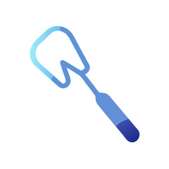 Blue Spatula Icon Illustration for Kitchen and Cooking