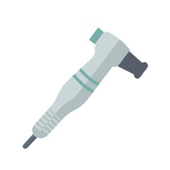 Dental Handpiece Illustration: Dentist Tool for Cavity Treatment