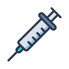 Syringe Vector Graphic: Injection, Vaccination, Medical Tool Illustration
