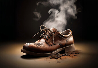 stinkende leder schuh