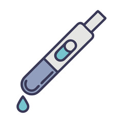 Eye dropper illustration. Medicine, chemistry and science concept