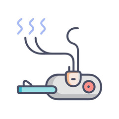 Hair steamer vector icon, beauty treatment and hair care