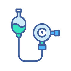IV Drip Infusion System Icon for Medical Use